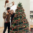 thumbnail image 4 of Christmas Tinsel Garland Xmas Metalic tinsel twist garland glitter christmas tree hanging wreath decor indoor/outdoor ornament, 4 of 5
