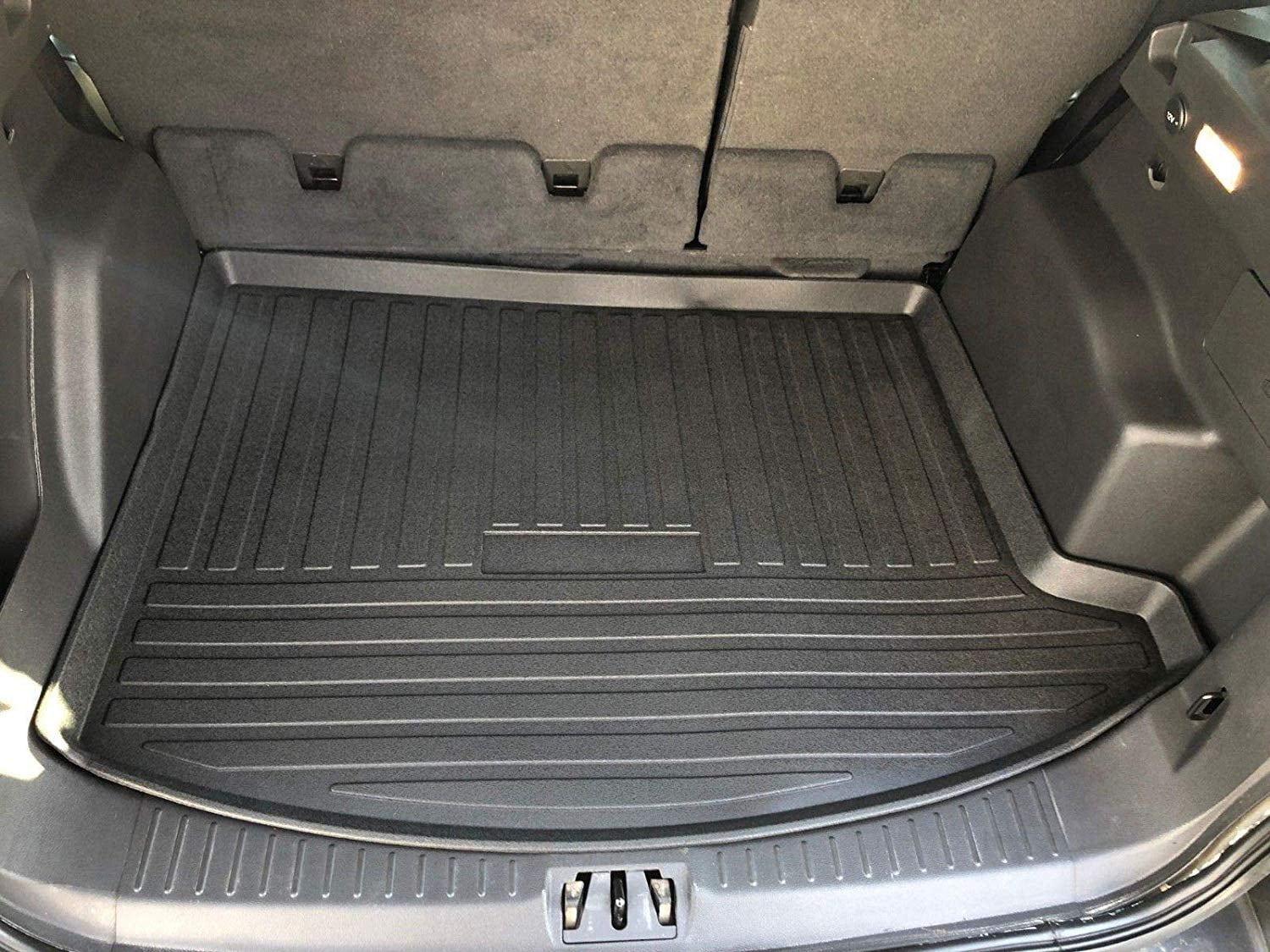 Black All Weather Odorless E-cowlboy Trunk Cargo Liner Mat Tray for Ford Escape 2013~2019 Heavy Duty Waterproof Trunk Floor Mat Custom Fit