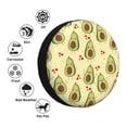 thumbnail image 4 of Naloa Avocados And Hearts PVC Leather Spare Tire Wheel Cover Spare Tire Cover, for Car Truck SUV Camper Trailer Universal Fit(14-17in)-17 inch, 4 of 6