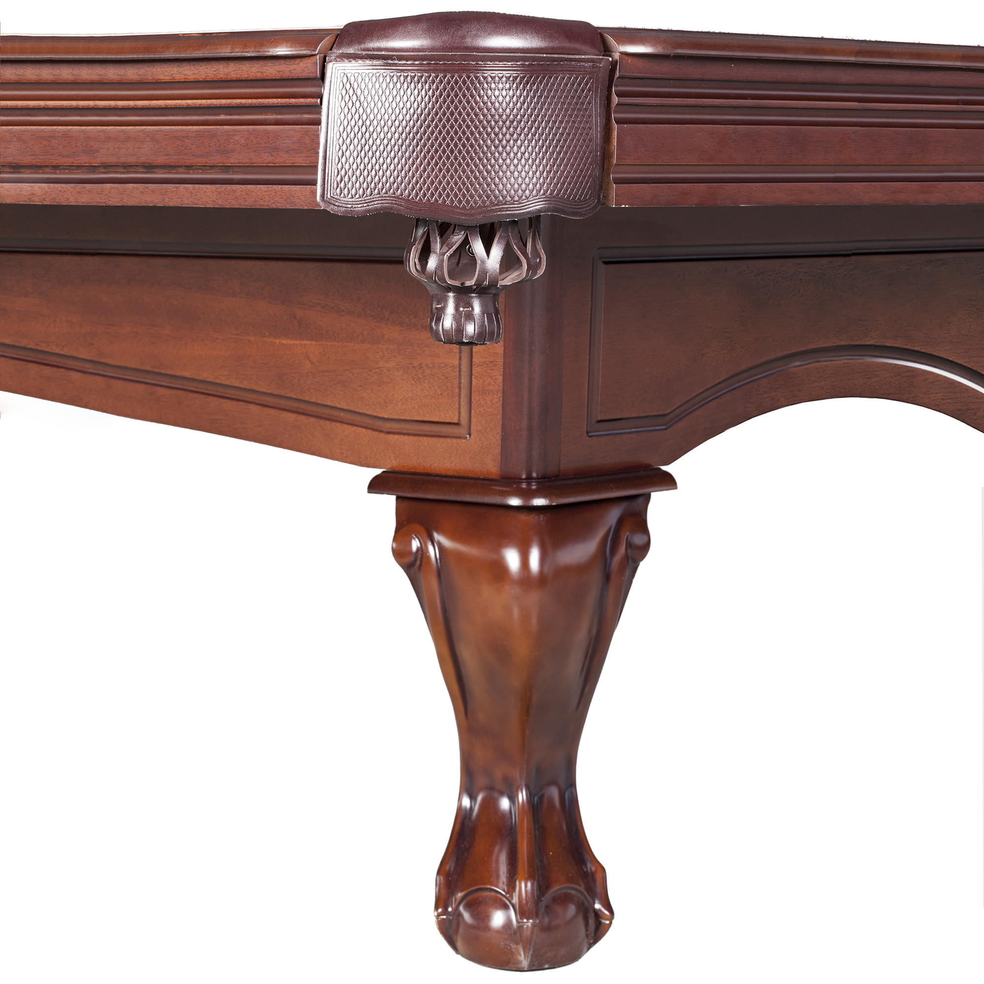 Hathaway Augusta 8 ft. Non-Slate Pool Table - Walnut Finish, 100.5-in l x 55-in w, Camel Felt - image 4 of 14