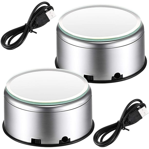 Jetec Cup Display Stand Turner Rotating Crystal Display Base Stand 360