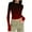 Red, variant on Taqqpue Women Long Sleeve Shirts Crew Neck Slim Fit Blouse Tops Basic Tee Outfits Underscrubs Layer Clothes Casual Crop T-Shirt