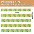 thumbnail image 3 of 5 Rolls Christmas Ribbon 1.5 inch Wide Decorative Ribbon for Gift Wrapping and Holiday Decorations Light Yellow Round, 3 of 7