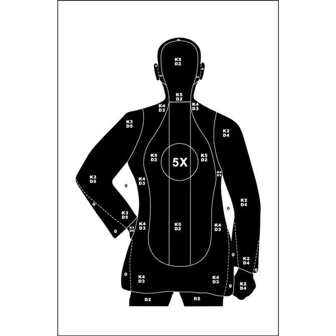 10 Pcs Of Standard B 21ns Target Black Size 27 X 38 Walmart Com Walmart Com