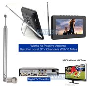 Allaboutadapters 8 Section Telescopic TV Antenna 23 Inches