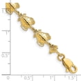 thumbnail image 3 of Primal Gold 14 Karat Yellow Gold Sea Turtle Link Bracelet, 3 of 4