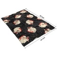 thumbnail image 4 of Black Christmas Santa Pattern Blanket,Comfortable Soft Lamb Wool Throw Blanket,All Season,Warm Lightweight Blankets for Sofa Bed Couch Living Room Chair,40"x50", 4 of 4