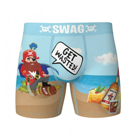 Looty the Pirate Get Wasted Swag Boxer Briefs-Small (28-30)