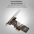 thumbnail image 1 of Tarjeta Adaptadora Tarjeta convertidora M.2 NVME a PCIe4.0 X1 para M Key M.2 NVME SSD 2230/2242/2260/2280, 1 of 8