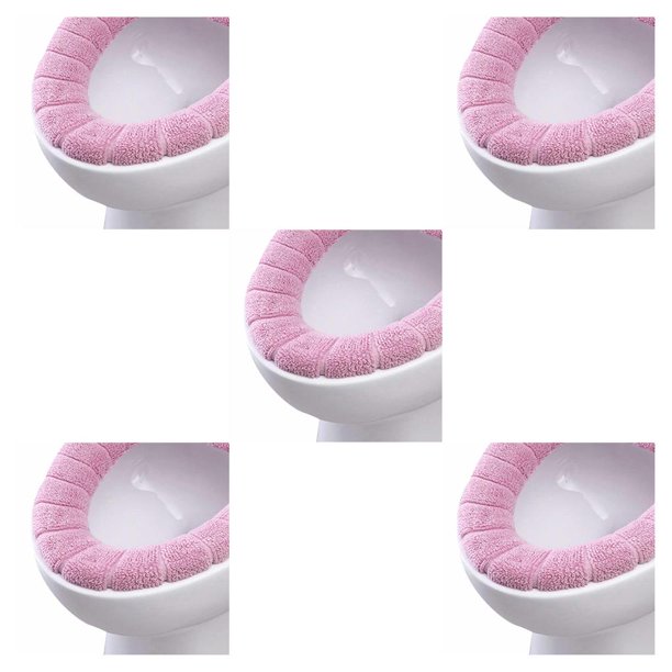 Naiovety 1 unidad de calentador y grueso para baño, cubierta de asiento de inodoro de tela lavable y estirable, almohadillas para Closestool, Type5 NO5 Naiovety CBP054624
