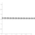 thumbnail image 5 of 14K White Gold 5mm Diamond Cut Rope Chain 18 IN, 5 of 5