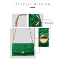 thumbnail image 4 of Bolso tejido a mano y conjunto de cadena fedora de 9,5 cm para mujer y hombre, sombrero de fieltro de ala ancha, bolso de cuero con conjunto de sombrero, Invierno, 4 of 4