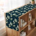 thumbnail image 6 of Table Runners 72 Inches Long Dress Scarves, Blue Summer Botanical Farmhouse Kitchen/Dining Table Runner, Coffee Tablerunners, Green Spring Floral Birds Farmhouse 13x72 Inch, 6 of 9