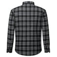 thumbnail image 6 of Youclos Men's Long Sleeve Plaid Flannel Shirts with Pocket Casual Button Down Shirt Regular Fit, 6 of 7