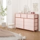 thumbnail image 1 of 45-pulgada rosa moderno cómoda mesa de tv: entertainment center con 10 cajones para dormitorio, sala de estar, closet, o entrada, 1 of 8