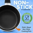 thumbnail image 4 of SereneLife 15 Piece Pots and Pans Home Non Stick Kitchenware Cookware Set, 4 of 8