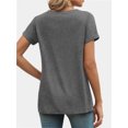 thumbnail image 6 of Womens Summer Sleeve V Neck Casual Tops Tshirts, 6 of 6