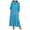 Blue, variant on OSOLU Solid Color 2025 Summer Women Boho Maxi Dresses V-Neck Puff Sleeve Floral Flowy Swing Casual Long Dress Fashionable Sundress Dresses For Women 2025 Elegant Classy