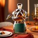 thumbnail image 1 of Botella de whisky de búho, botella de licor de vidrio de borosilicato alto, botella de licor de animales, noticias, botella de licor, 1 of 4