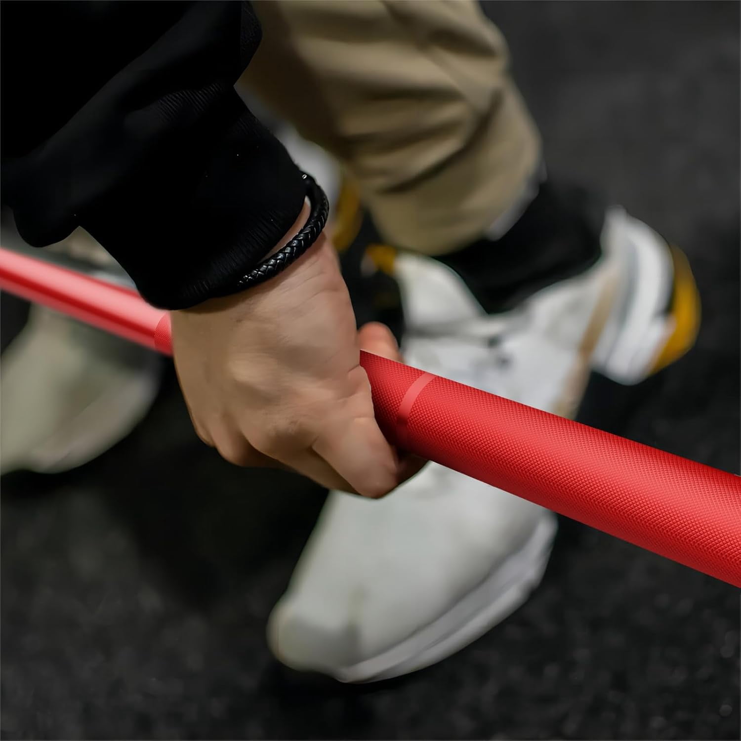 Tuekys 7.2FT Barbell for Weightlifting and Powerlifting 45lb, Bar for 1500lbs Capacity, Weight Bar Fit 2" Standard Weights