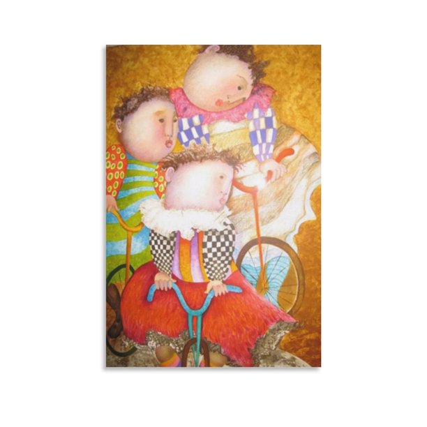 Graciela Rodo Boulanger Impresión Autour Du Monde 2001 Póster de arte en lienzo y arte de pared Impresión de imagen Decoración moderna para dormitorio familiar Pósteres 24x36 pulgadas (60x90 cm)
