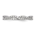 thumbnail image 4 of 14K White Gold Wedding Diamond Round Ring Band, 4 of 7