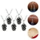 thumbnail image 2 of Collares de herbario de cono de pino de moda de decoraciones navideñas de 5 piezas, 2 of 5