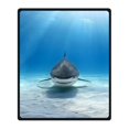 thumbnail image 1 of RYLABLUE Couverture Requin en Polaire pour Canapé Ou Lit 58x80 Pouces, 1 of 3