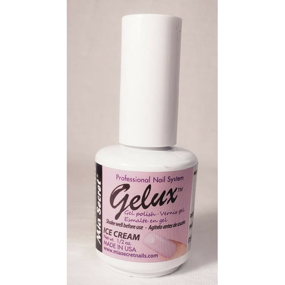 Mia Secret Soak Off UV/LED Gelux Gel Nail Polish Lacquer 1/2 oz Ice Cream