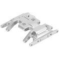 thumbnail image 3 of Placa de montaje de chasis de aluminio, soporte de transmisión de montaje de caja de cambios para coche Axial SCX24 1/24 RC, color plateado, 3 of 10
