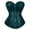 Halloween corset - Dark Green, variant on Gyujnb Women's Leather Overbust Corset Front Zipper Boned Waist Trainer Halloween Bustier Top,S