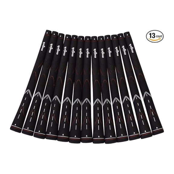 13 Men's Tour Pro Black Midsize Golf Grips