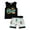 ZA Black, variant on Outfit Boy Kids Baby Boys New Striped Letter Baseball Prints Sleeveless T Shirt and Shorts Two Piece Set Baby Outfits Black 2 Years-3 Years