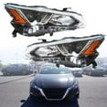 thumbnail image 2 of SEBLAFF Driver & Passenger Side Chrome Projector Headlight Assembly Replacement for 2019 2020 Nissan Altima, Replaces Halogen Headlights w/o LED (2-Pack), 2 of 6