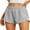 07 Light Gray, variant on Women's Running Shorts High Waisted Athletic Gym Workout Shorts with Liner Zipper Pockets