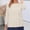 Beige, variant on Women's Cotton Tops Loose Fit Casual V-neck Tops Cotton Linen Pleated Belt Pocket Boho Beach Gauze Blouses Loose Fit V Neck Ladies Blouse Women's Blouses & Button-down Shirts Beige L