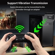 Multi-Platform Bluetooth Controller Adapter - Compatible with PS4/PS5/Switch Controllers, USB Receiver for PC/Android/TV Box, Plug & Play Gaming Converter