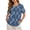 Coral Fish, variant on Xoenoiee Tiger Tree Leaf Print Women's Cotton Linen Shirts Bohomian Graphic Blouse Summer 2026 Crew Neck Short Sleeve Loose Fit Tops with Decorative Buttons, M
