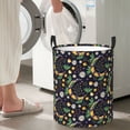 thumbnail image 4 of Lsque Snake And Flower pattern Laundry Hamper Basket, Tall Woven Rope Hamper Basket for Clothes, Lightweight Storage Basket, Collapsible Waterproof-Medium, 4 of 8
