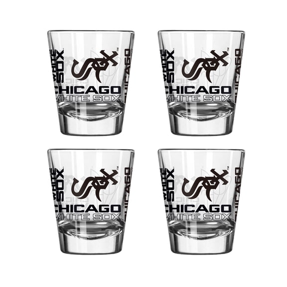 Logo Brands Chicago White Sox 4-Pack 2oz. Shot Glass Set