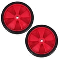 thumbnail image 1 of Phenofice 2Set Air Compressor Wheel Lawn Mower Replacement Parts Rubber For Enhanced Load Capacity, 1 of 8