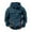 #Navy, variant on DPTALR Men's Vintage Workwear Solid Color Casual Jacket with Multi Pockets ,Zipper ,Long Sleeves ,Hood,Navy,XL