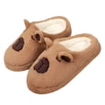 thumbnail image 5 of Bibifish Womens Fuzzy Slippers Capybara Winter Nonâ Thick Plush Soft Sole Maternity Slippers Indoor Plush Slippers, 5 of 9