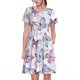 thumbnail image 1 of Easygdp Butterflies in Pastel para Vestido Transpirable de Mujer, Vestido Suelto de Manga Corta con Pliegues y Bolsillos para el Verano, 1 of 6
