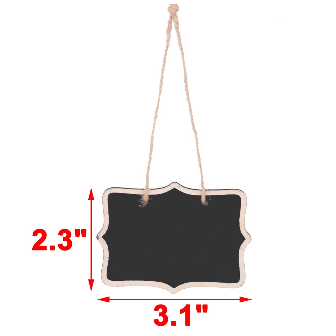 Kitchen Wooden Message Memo String Hanging Chalkboard Blackboard 12pcs
