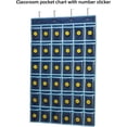 thumbnail image 4 of Classroom Pocket Chart for Cell Phone and Calculator Holder, Door Clear Hanging Pocket Chart for Classroom with Number Sticker (36 Pockets), 4 of 8