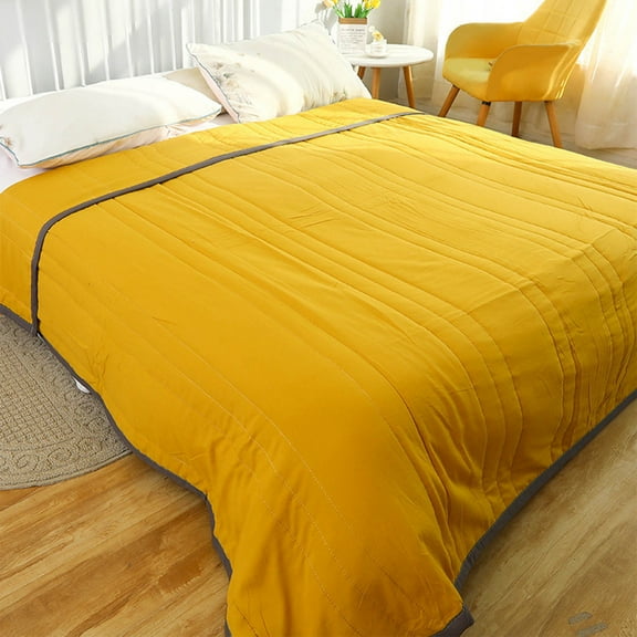 PRETXORVE Quilt, Summer Quilt, Summer Cooler Quilt for Hot Sleepers and Night Sweats Cooler Comforter Double Sided Cold Effect Blanket Cooler Fiber Ice Blanket for All-Season