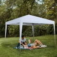 thumbnail image 1 of Wesfital Tente à Auvent Escamotable 10x10 Pieds pour l'Extérieur, Abri Instantané Pop-Up, Tente de Camping Pare-Soleil, Blanc, 1 of 1