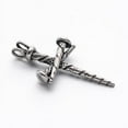 thumbnail image 2 of DIY 1pc Retro 304 Stainless Steel Cross Gothic Pendants Antique Silver 44x22x6mm Hole: 4.5x3.5mm DIY, 2 of 3