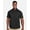 Black, variant on Harriton M585 Men's Advantage IL Short Sleeve Work Shirt-Black-S